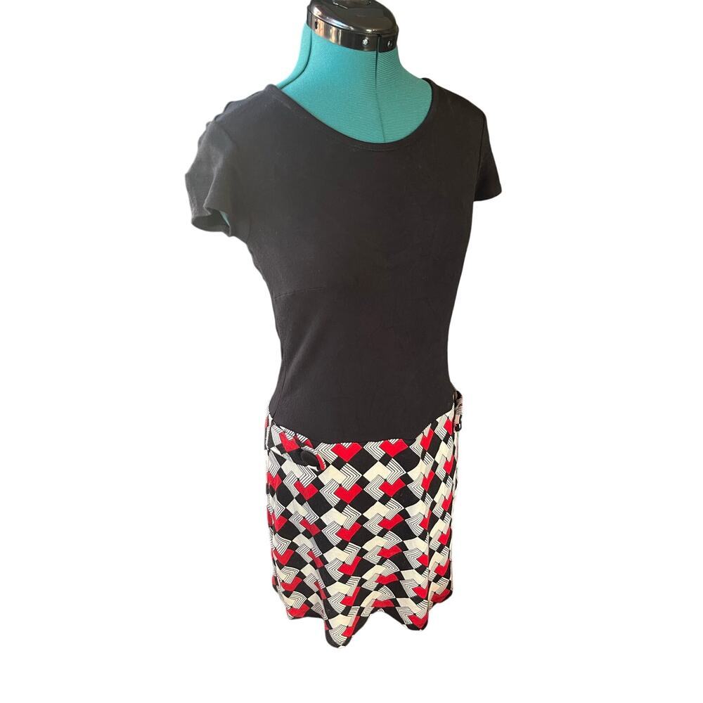 Y2K retro 60s inspired drop waist Ann Taylor Loft dress.
